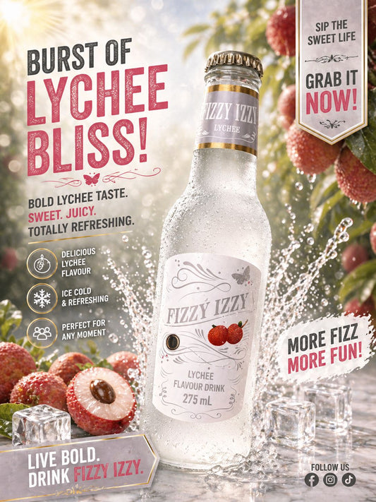 Lychee Izzy Fizzy - 24 Pack