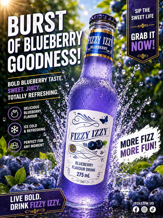 Blueberry Fizzy Izzy - 24 Pack