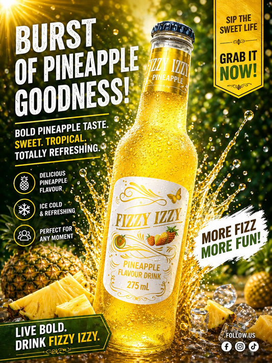 Pineapple Fizzy Izzy - 24 Pack